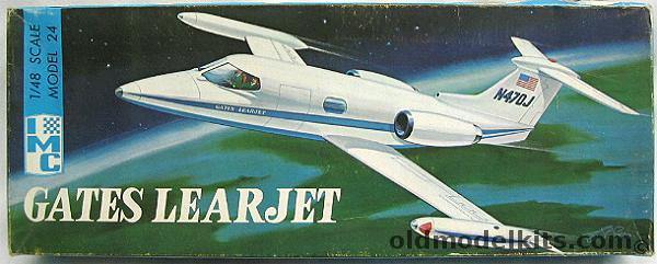 IMC 1/48 Gates Learjet (Lear Jet) Model 24, 401 plastic model kit